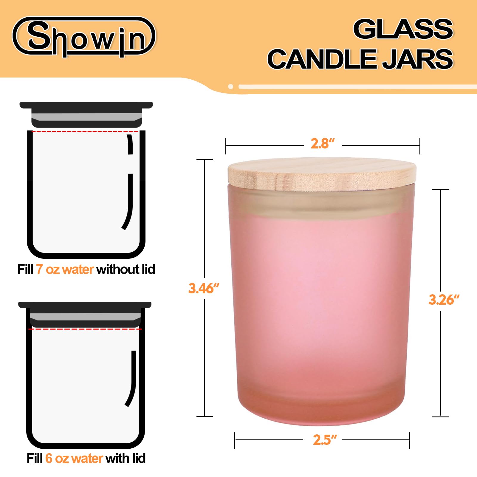 Thick Candle Jars for Making Candles 12 Pcs (12 Count)
