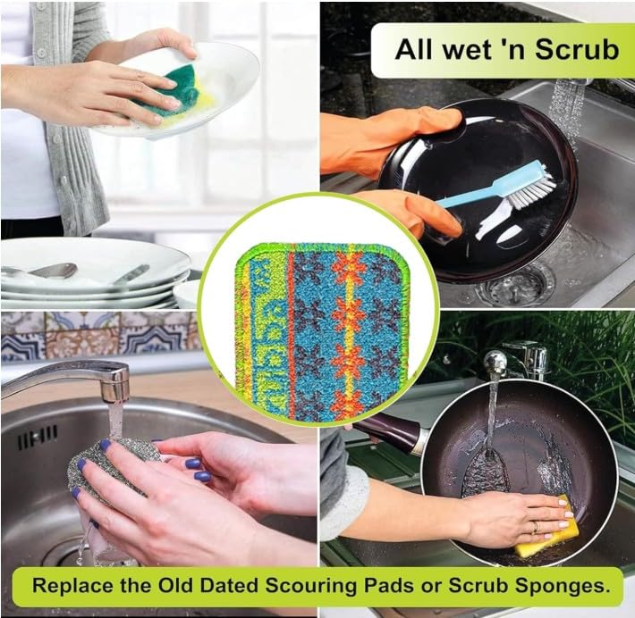 Skrubba 12 Pack Reusable Dish Scrubbers