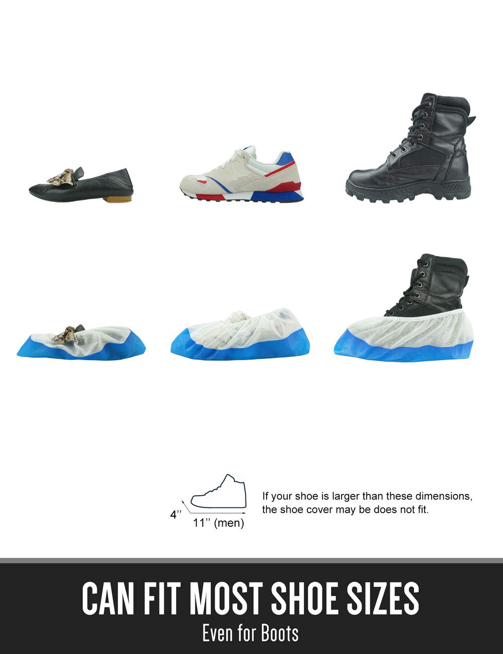 OhanaPro Premium Disposable Non Slip Boot & Shoe Covers