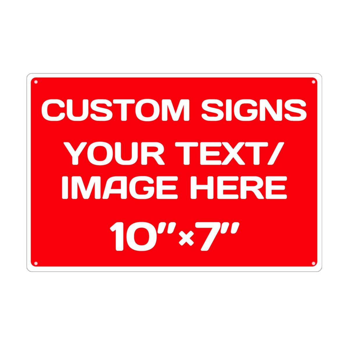 Personalized Aluminum Metal Signs