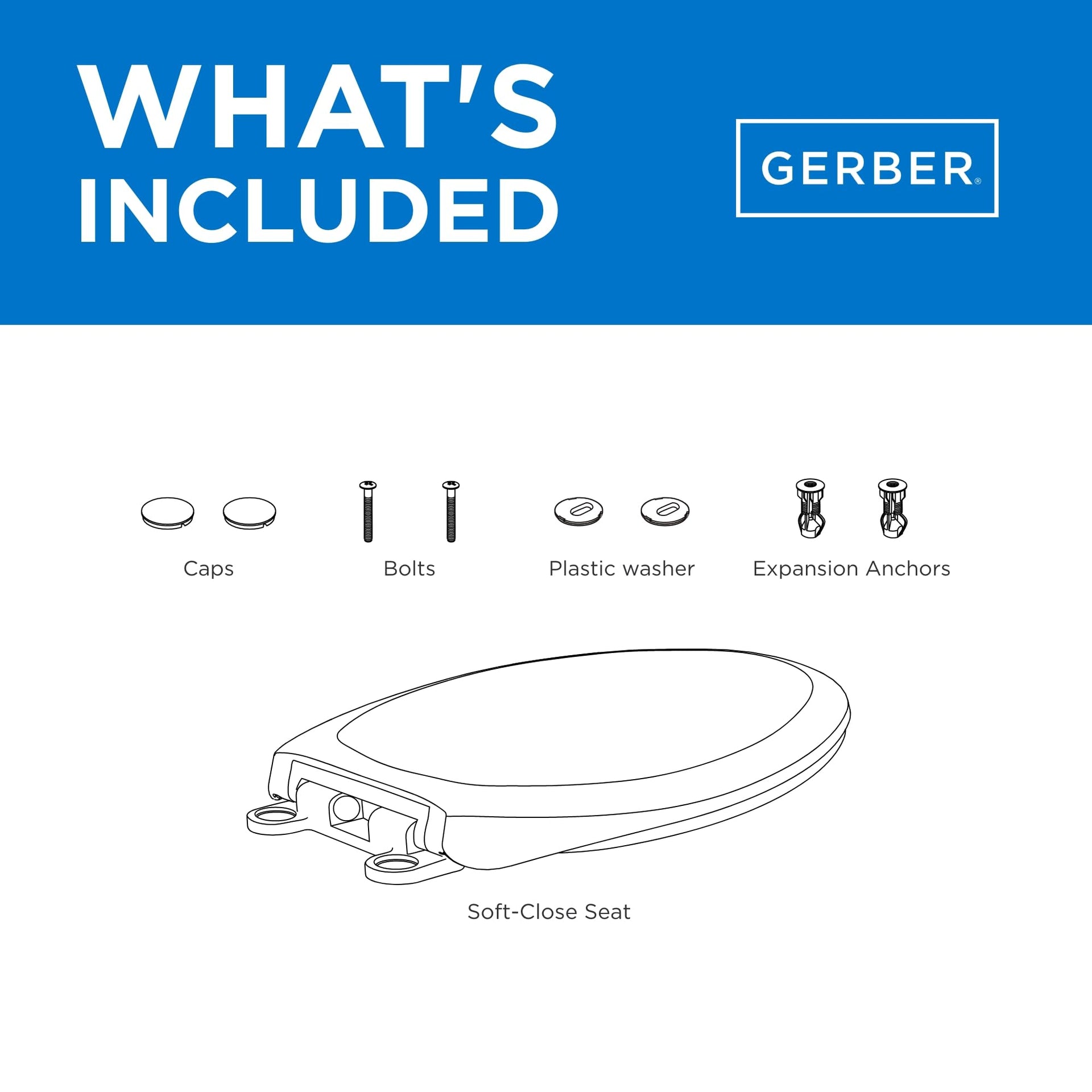 Universal Elongated Toilet Seat with Cover