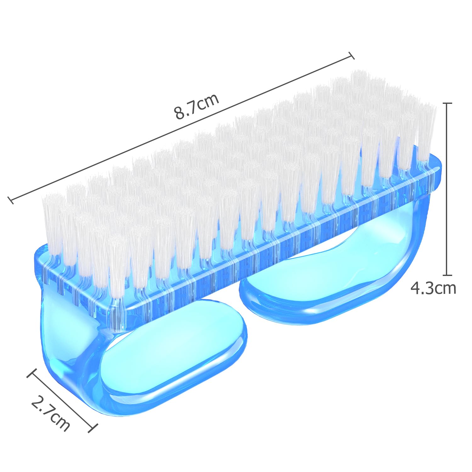 Handle Grip Cleaning Nail Brush (4 Count)