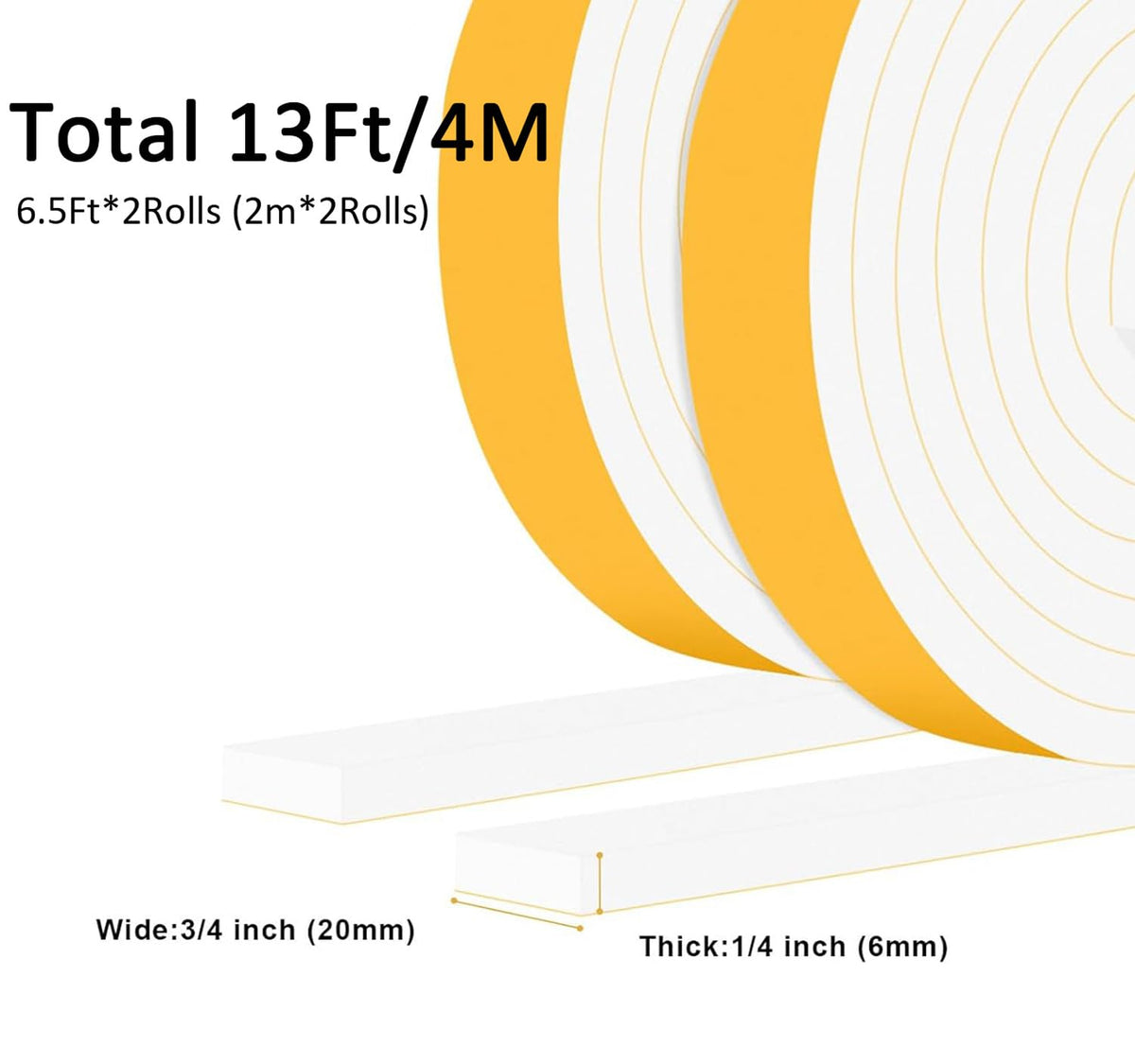 Foam Strips for Doors (13 Foot)