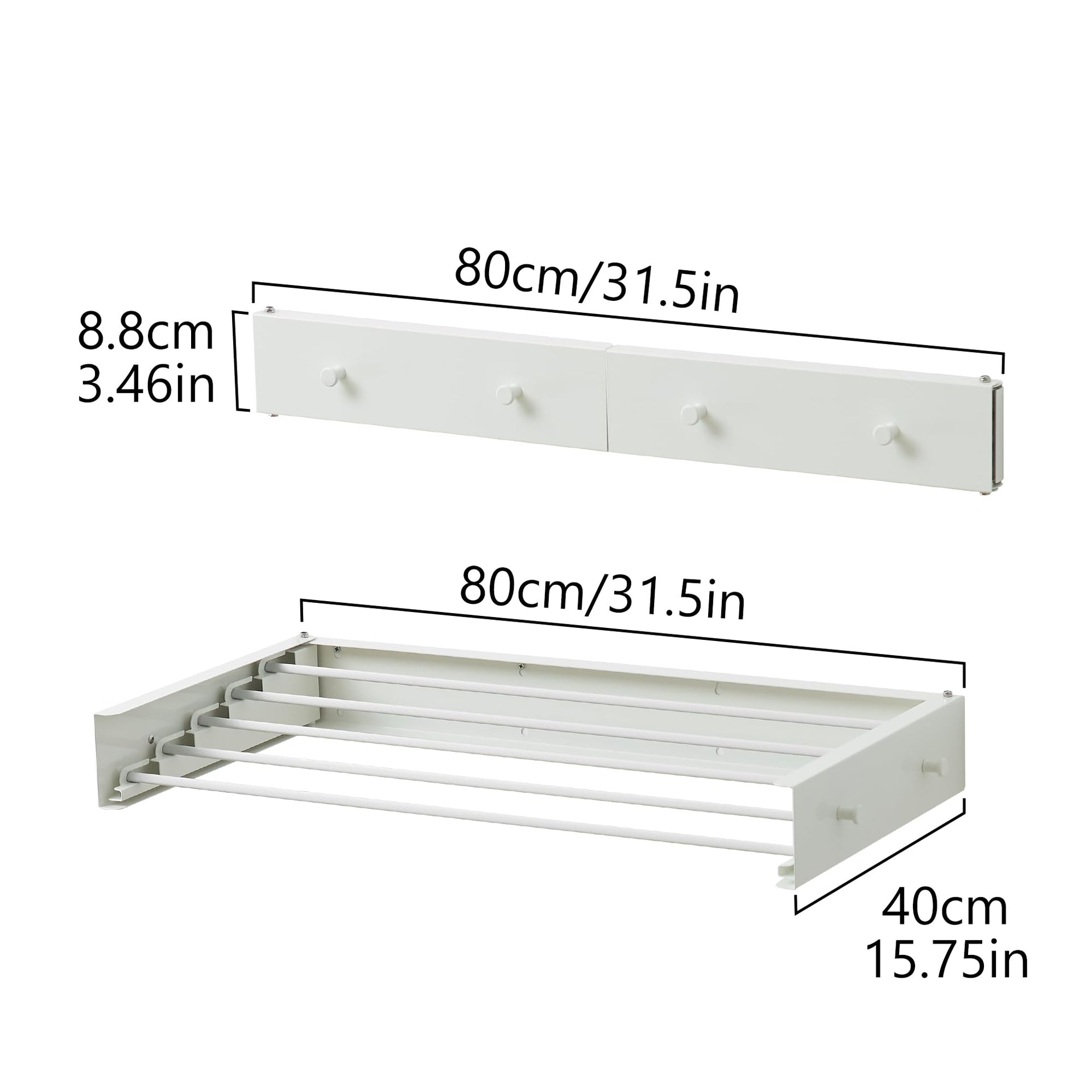 Wall Mounted Clothes Drying Rack