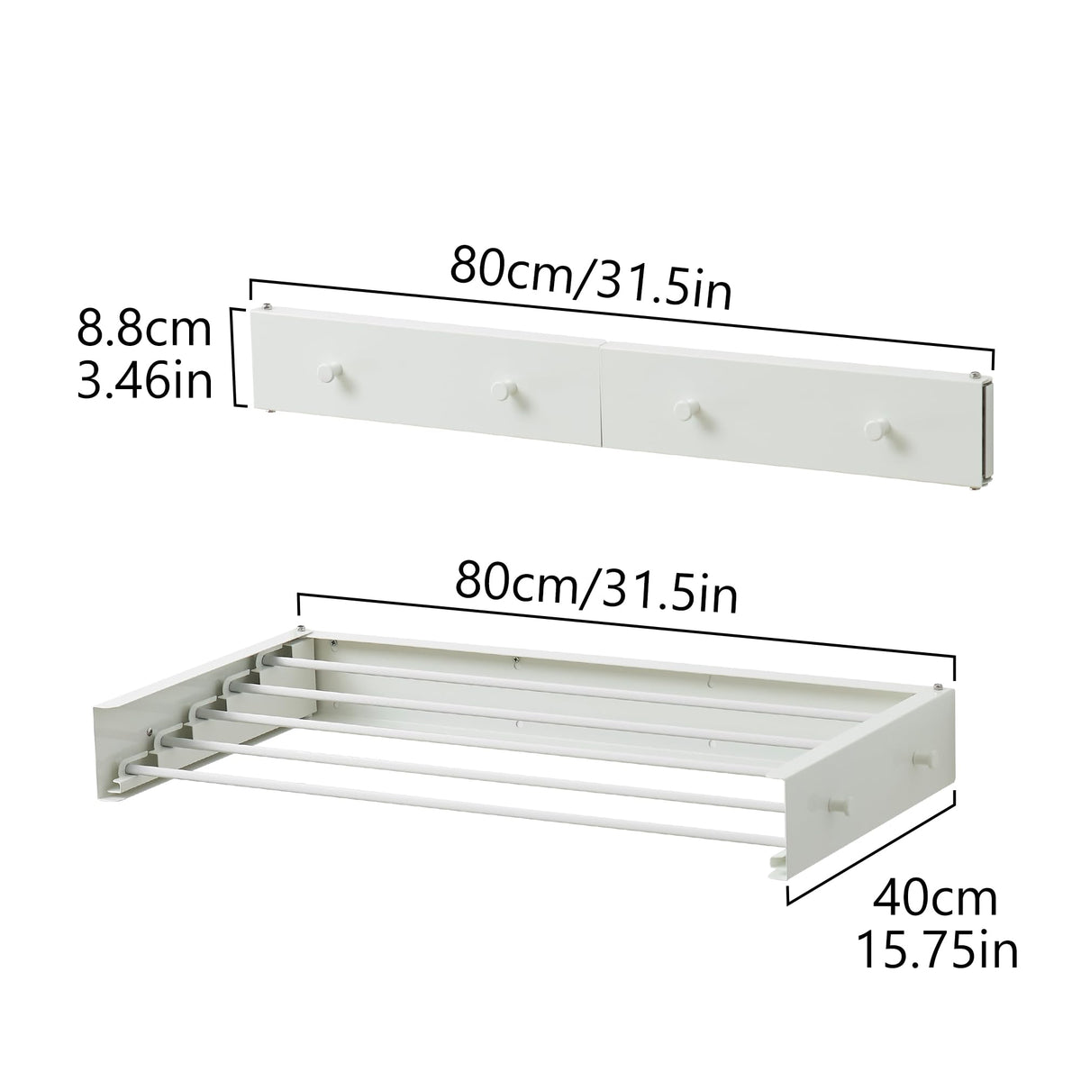 Wall Mounted Clothes Drying Rack