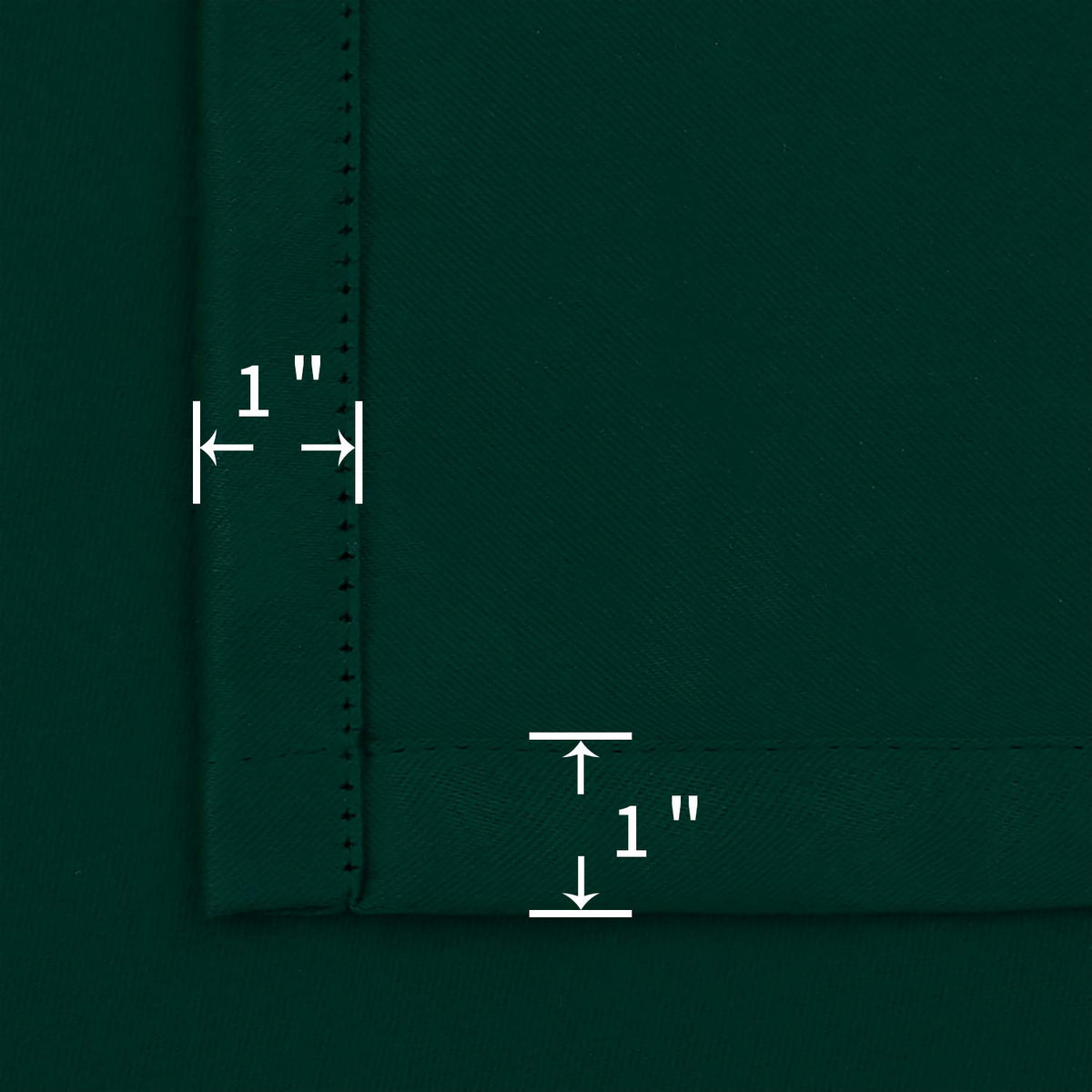Emerald Green Blackout Curtains 40 Inch Length for Short Window (2 Count)