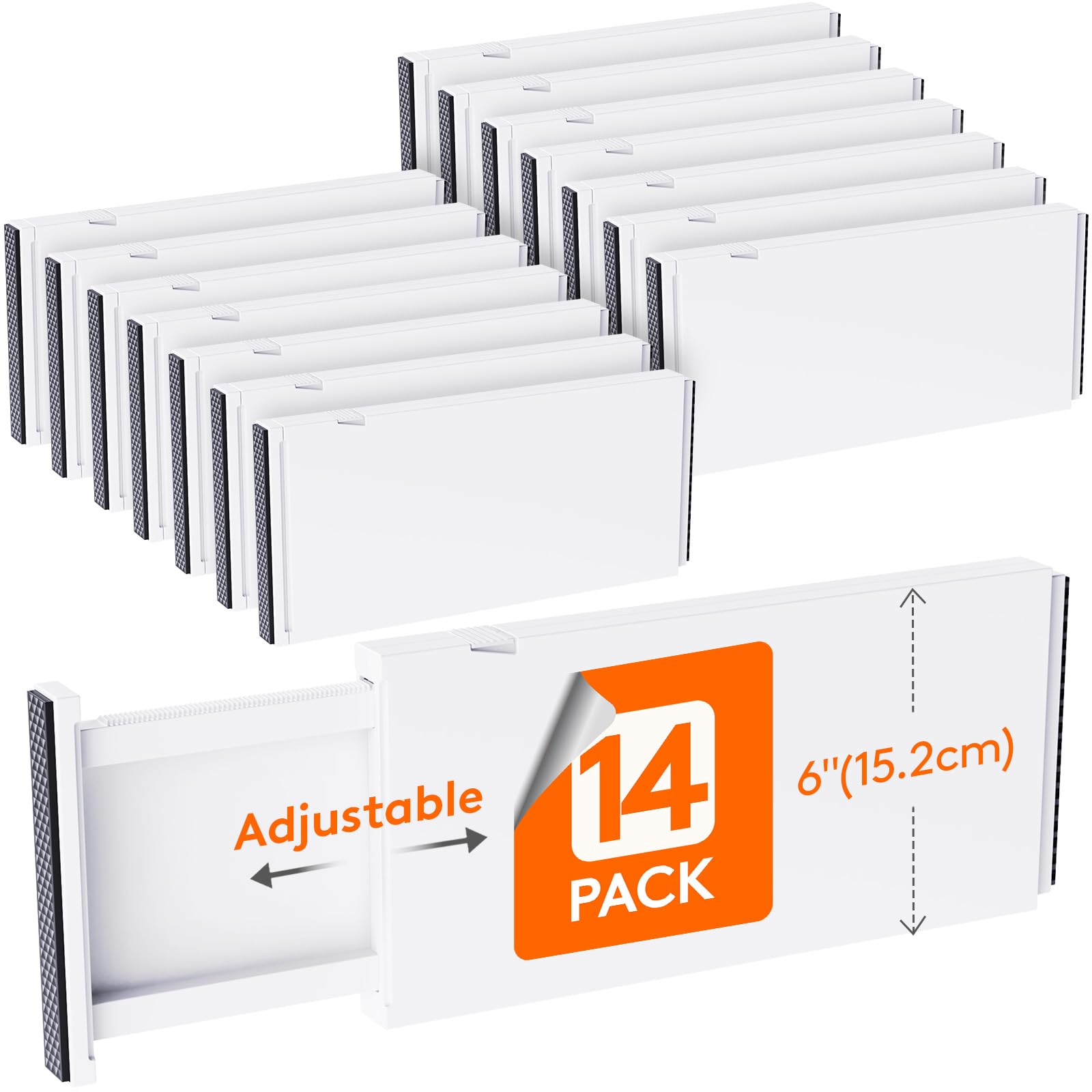 6" Tall Upgrade Drawer Dividers (14 Count)
