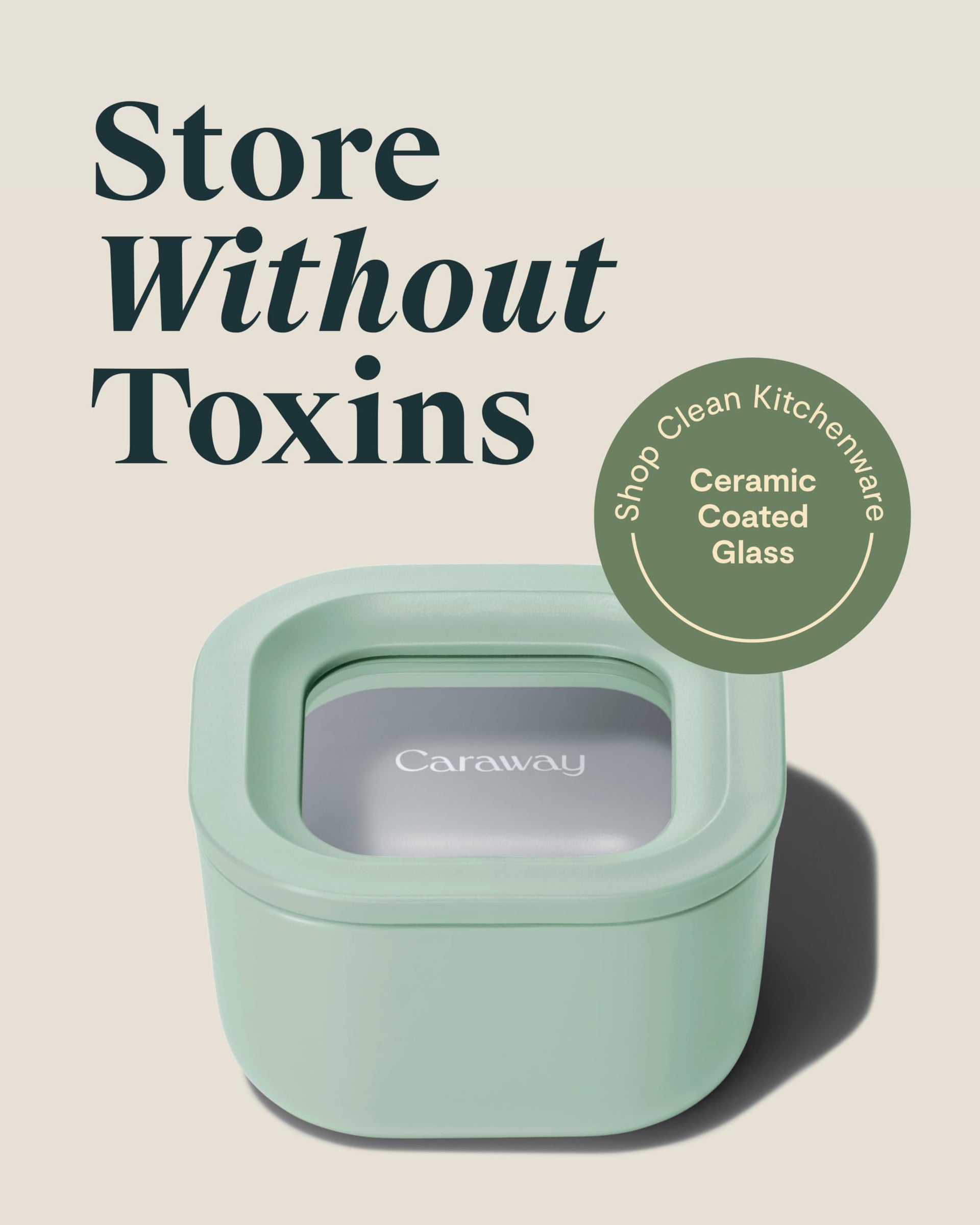 2 Piece Glass Food Storage Container Set (2 Count)