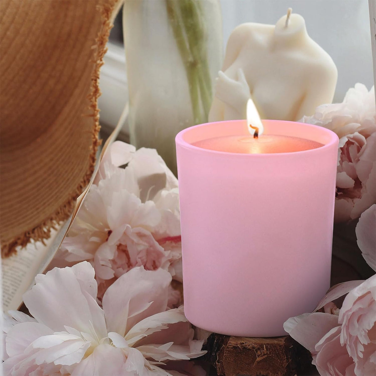 14 OZ Thick Candle Jars for Making Candles 12 Pcs (12 Count)