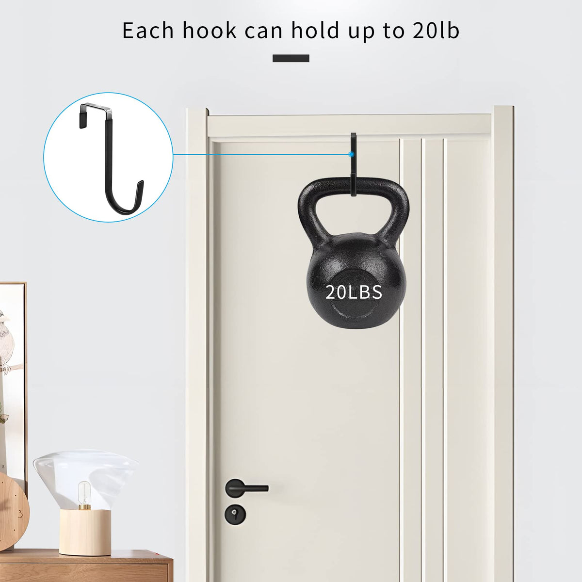 Over the Door Hooks (10 Count)