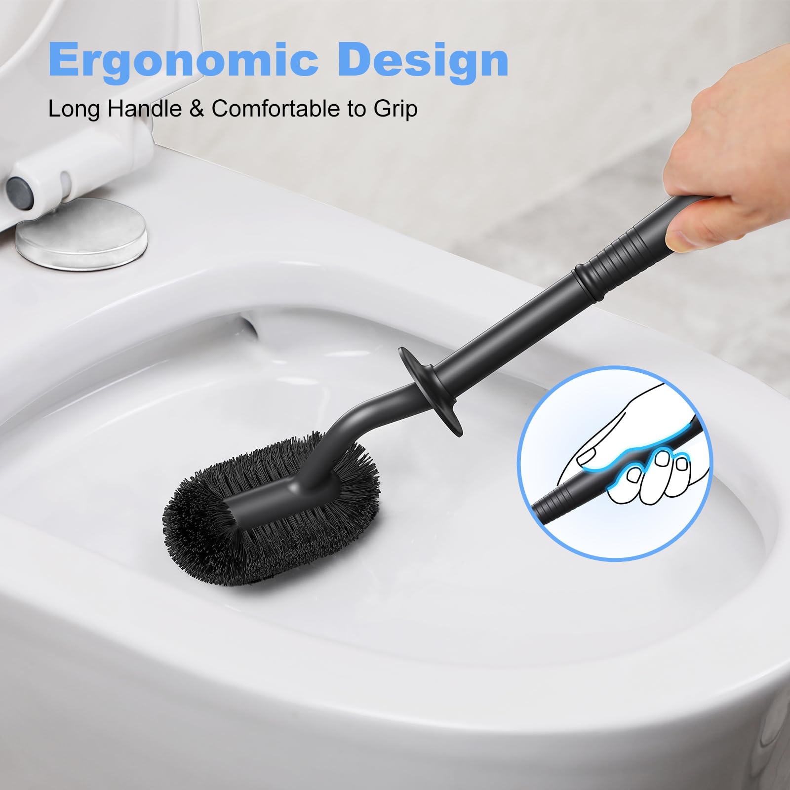 Toilet Bowl Brush Holder Set