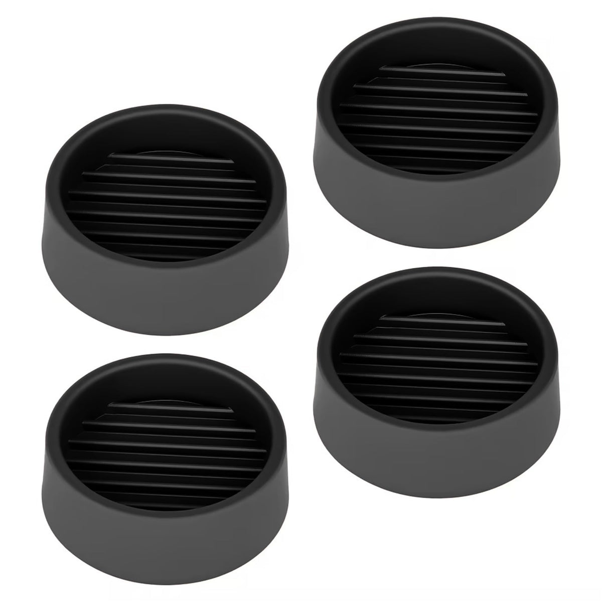 1.5X1.5 Round Rubber Caster Cups (4 Count)