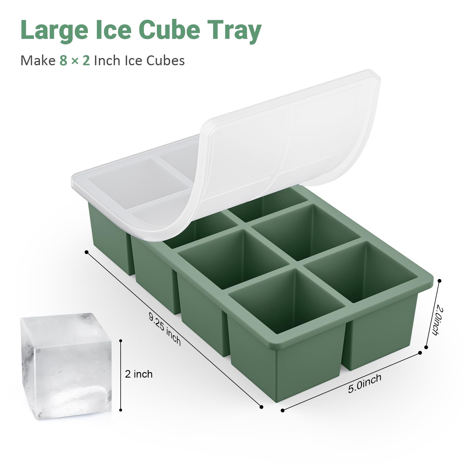 Large Ice Cube Trays for Whiskey