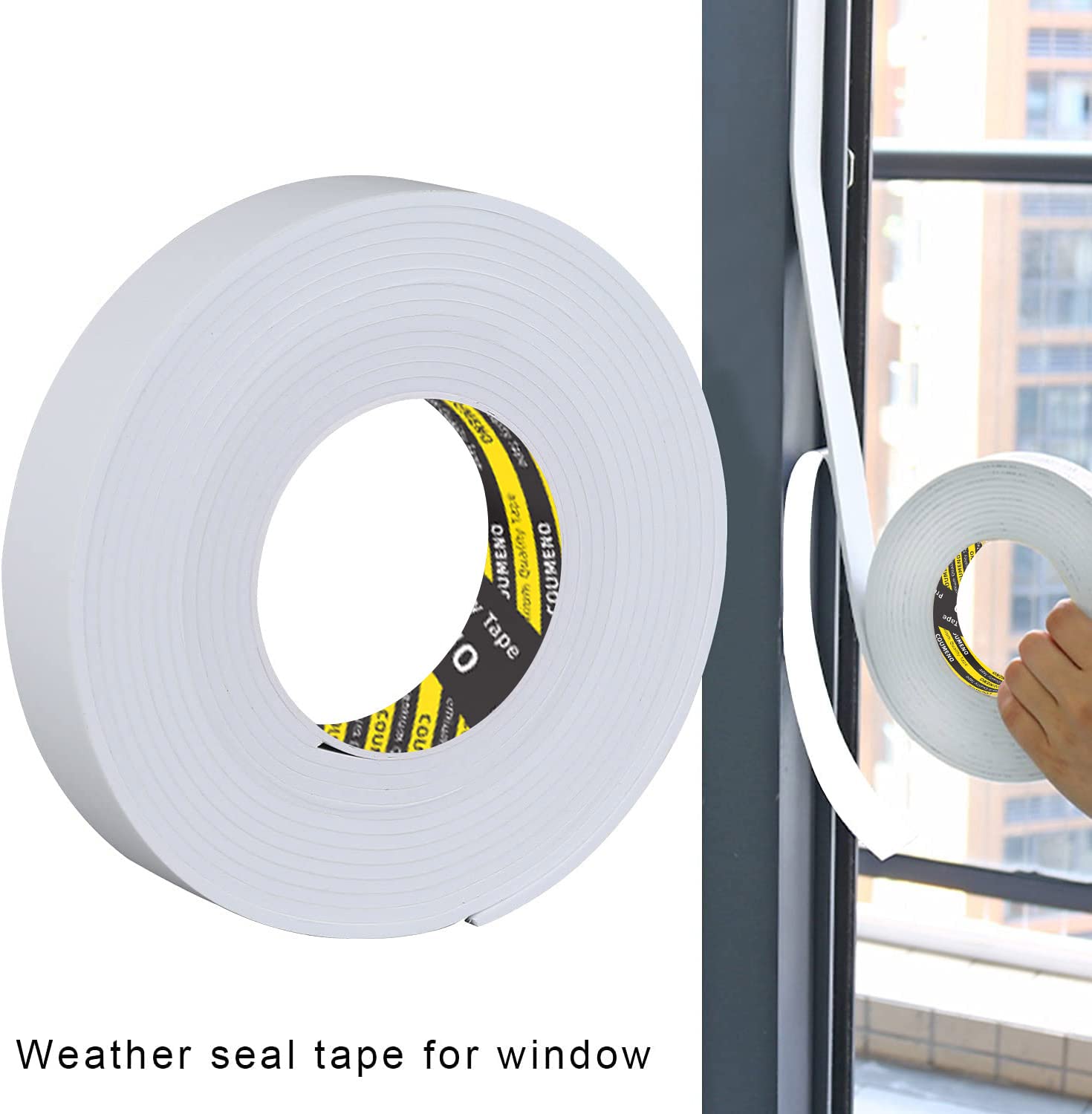 White Foam Tape Weather Stripping Sealing Sponge