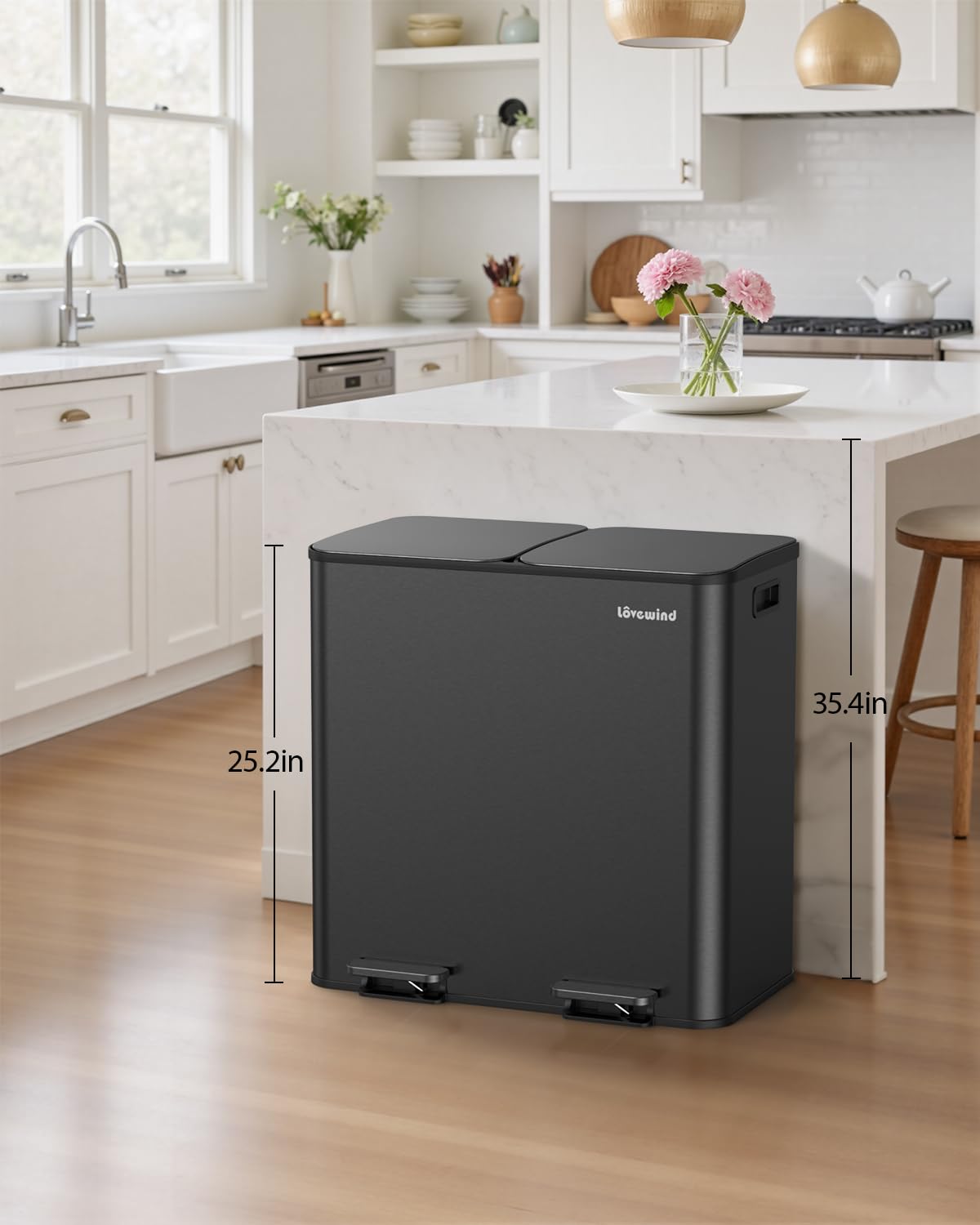 Trash Can 2 x 10.5 Gallon (2 Count)