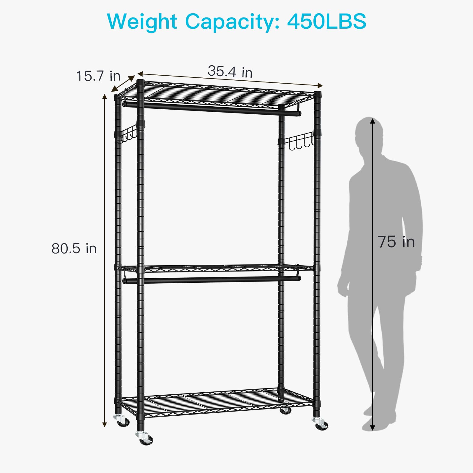 P1 Heavy Duty Garment Rack
