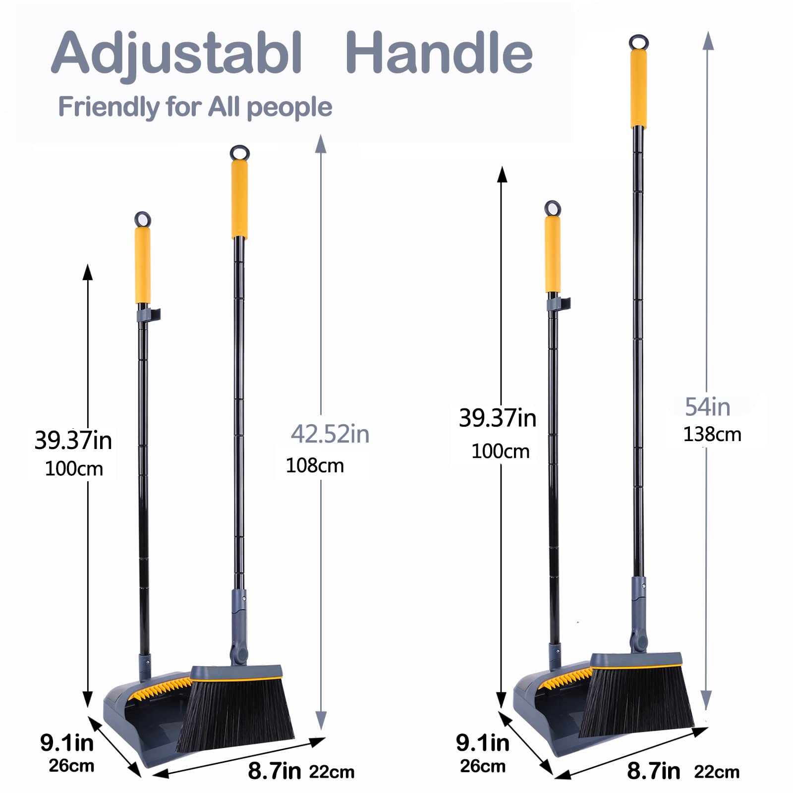 Broom and Dustpan Set for Home