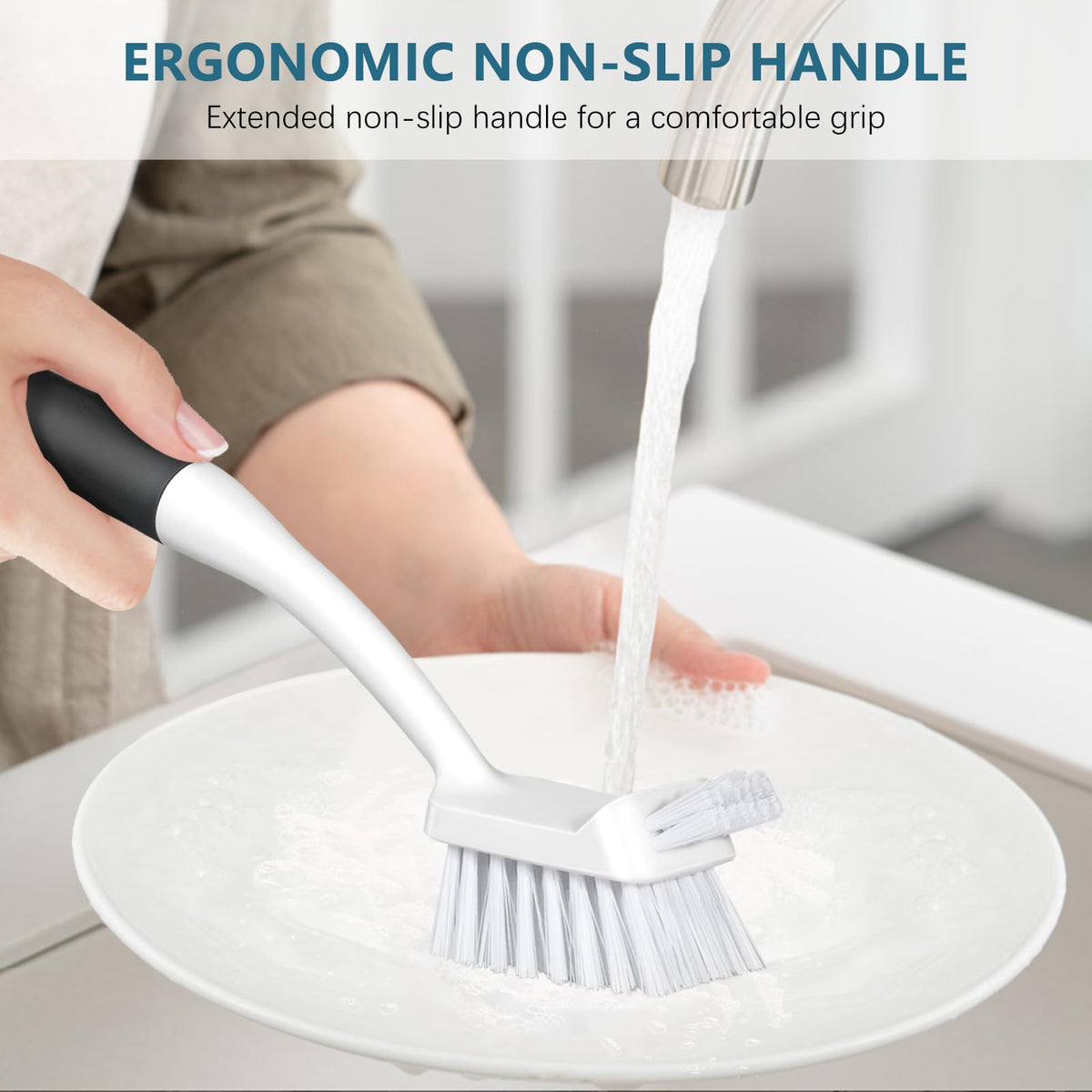 Dish Brush Set of 3 with Bottle Brush (3 Count)