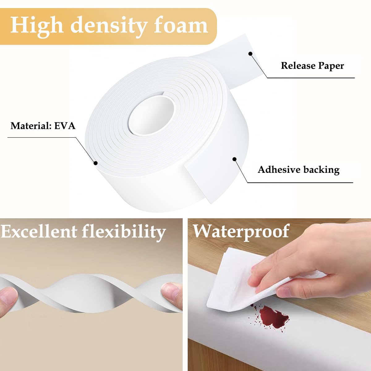 Weather Stripping Door Seal White