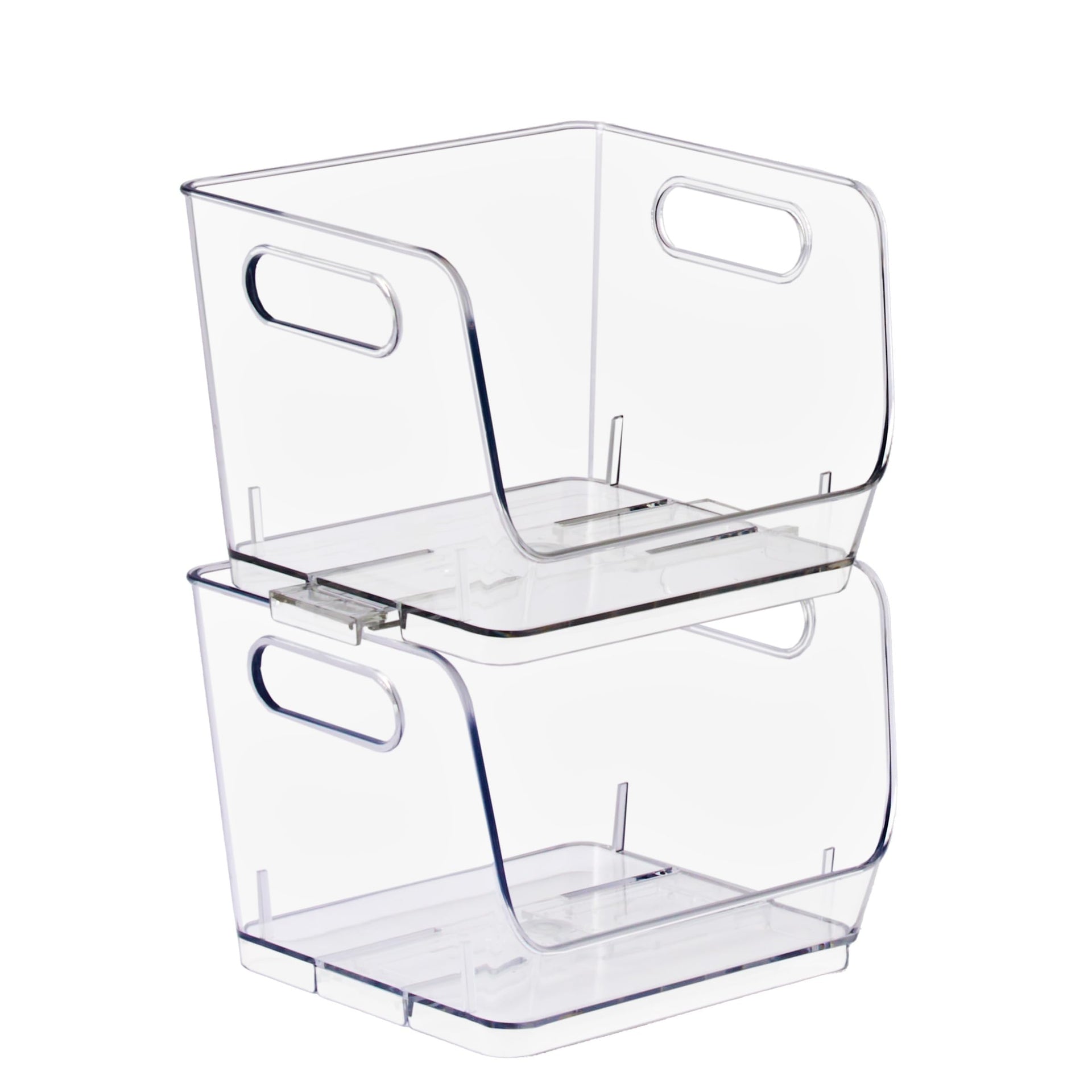 Stackable Storage Bins Open Front