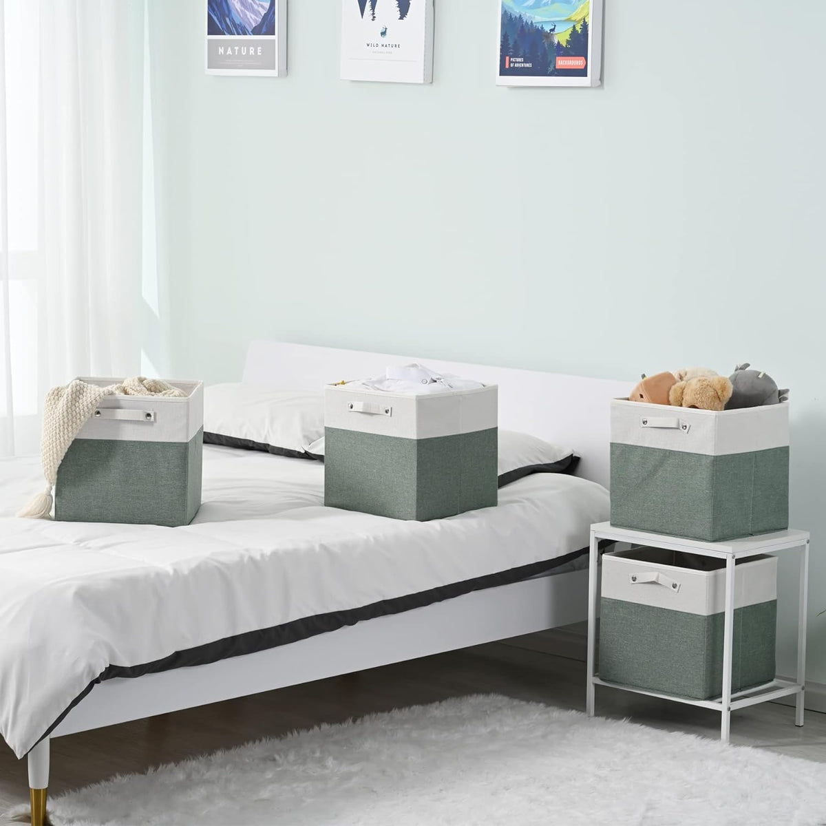 13x13x13 Storage Cube Bins 6 Pack (6 Count)