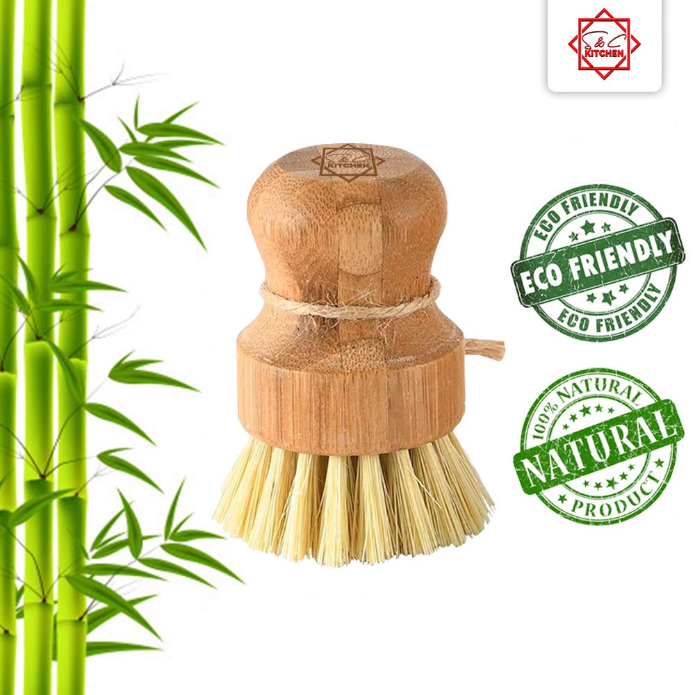 Bamboo Scrub Brush (3 Count)