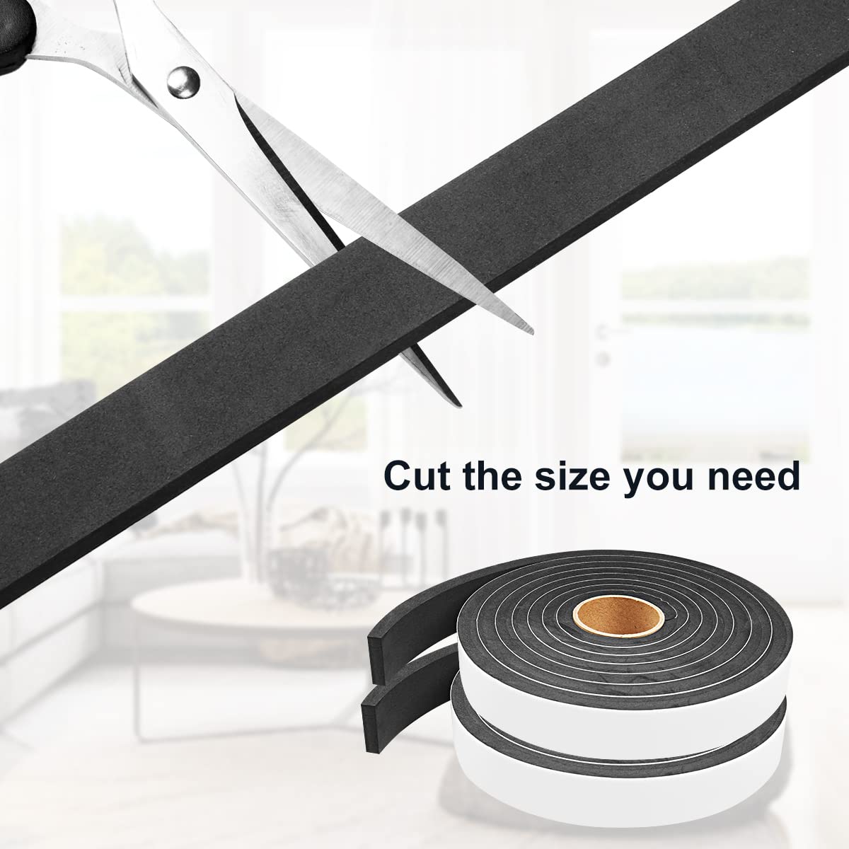 2 Rolls Weather Stripping Door Seal