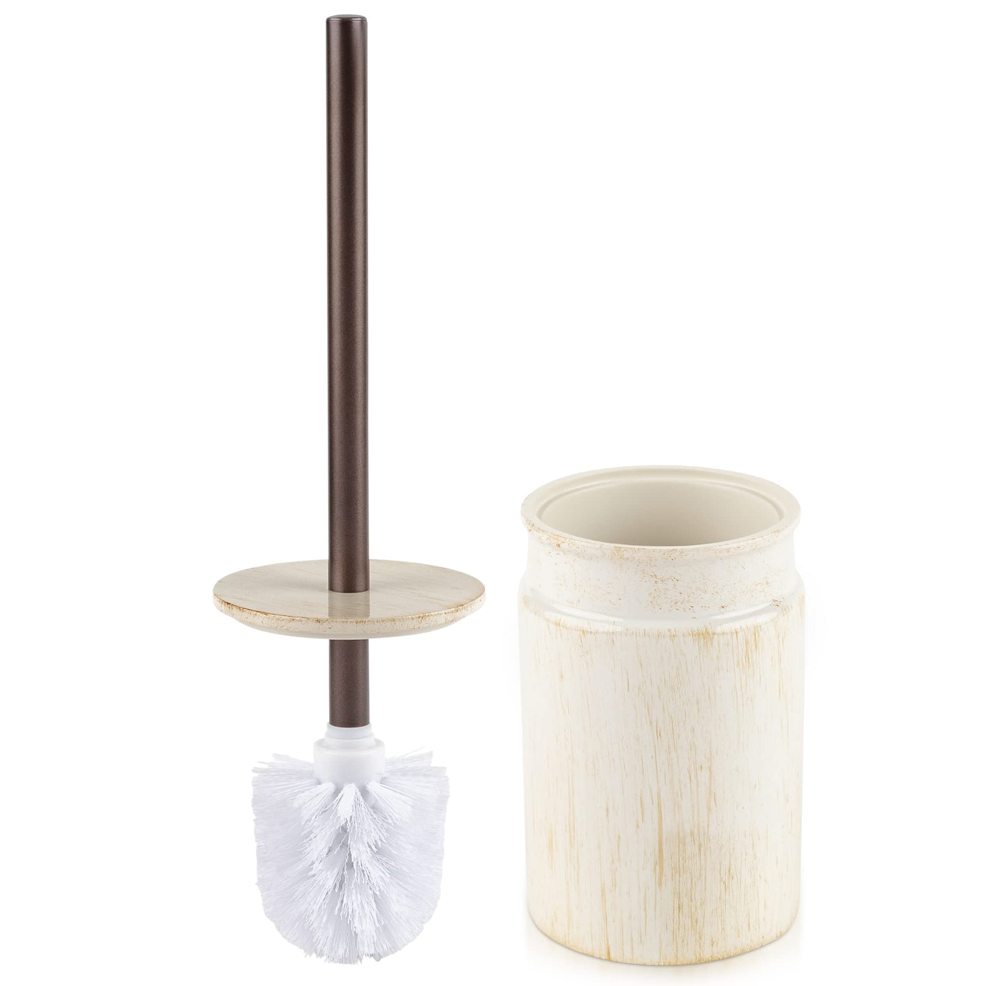 Rustic Luxe Toilet Brush and Holder Set