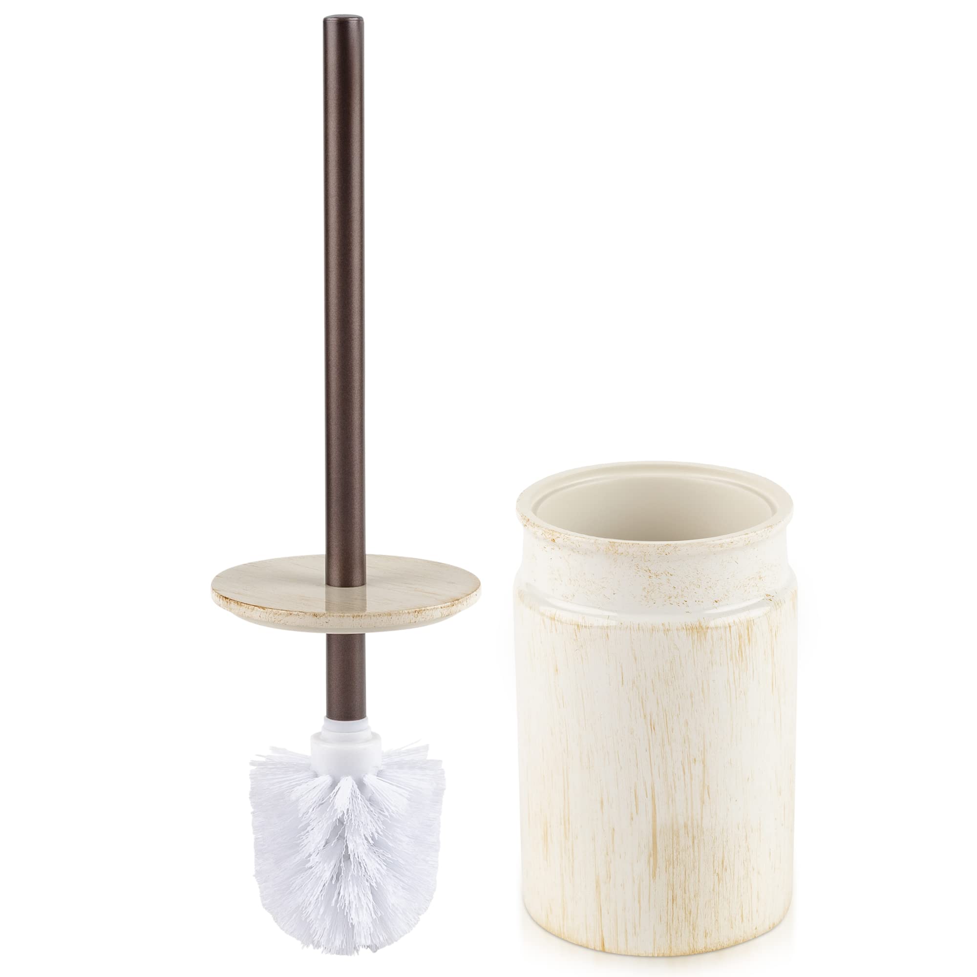 Rustic Luxe Toilet Brush and Holder Set