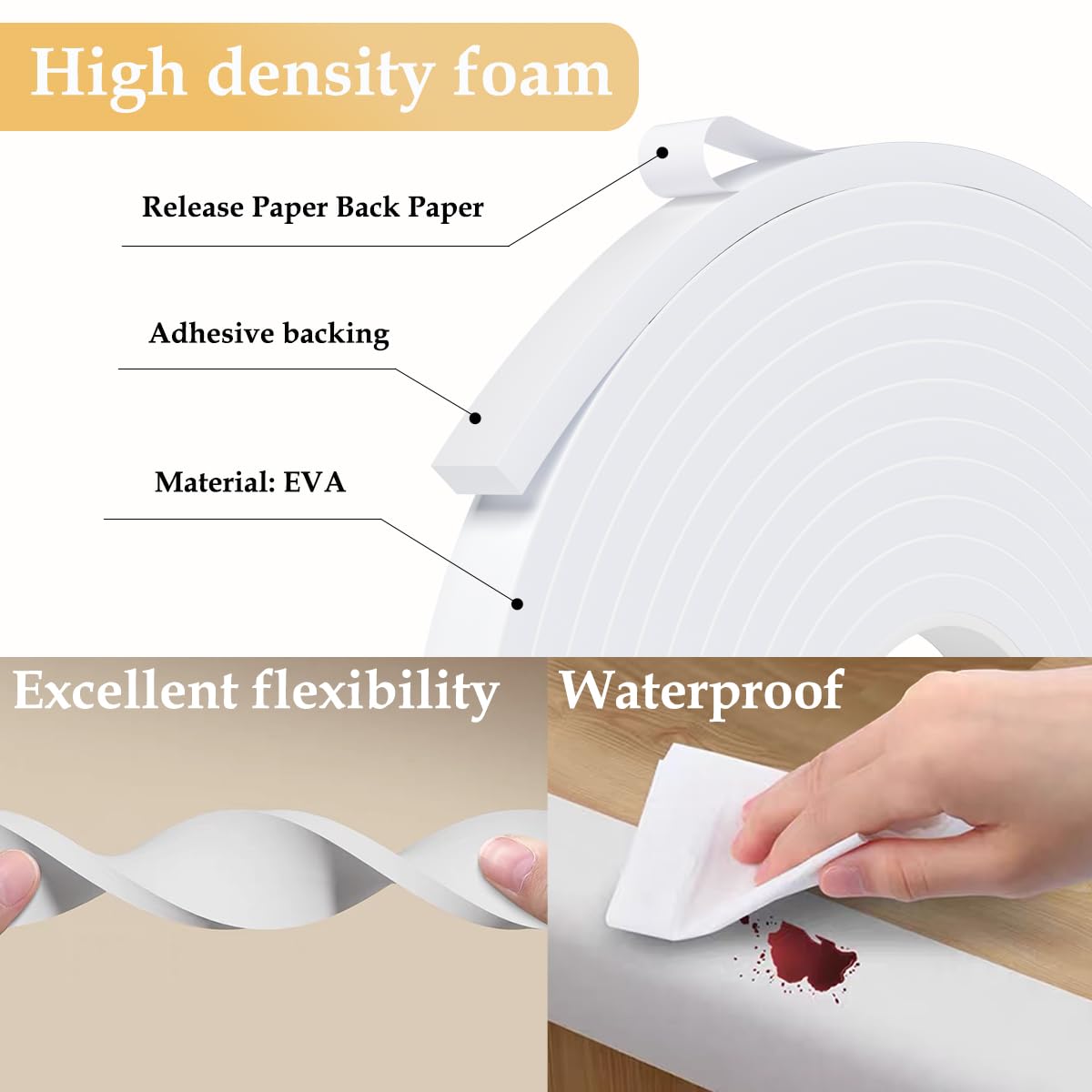 Weather Stripping Door Seal White