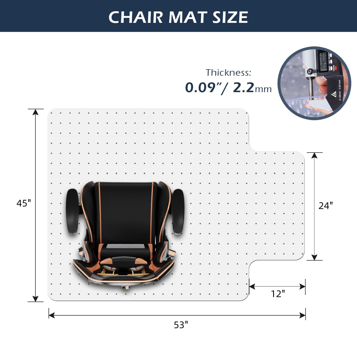 Clear Chair Mat for Carpet