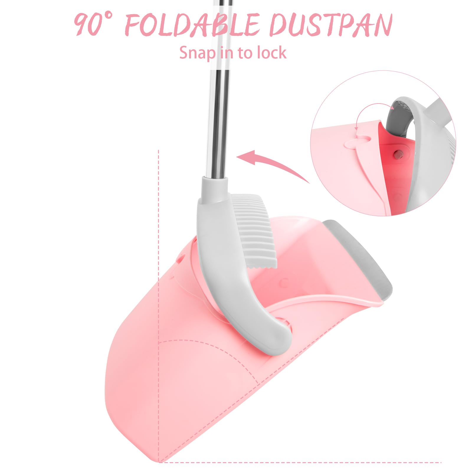 Broom and Dustpan Combo Set