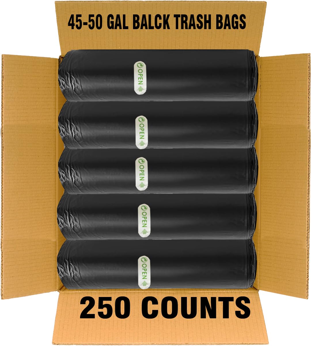 40 45 Gallon Lawn & Leaf Trash Bags (250 Count)