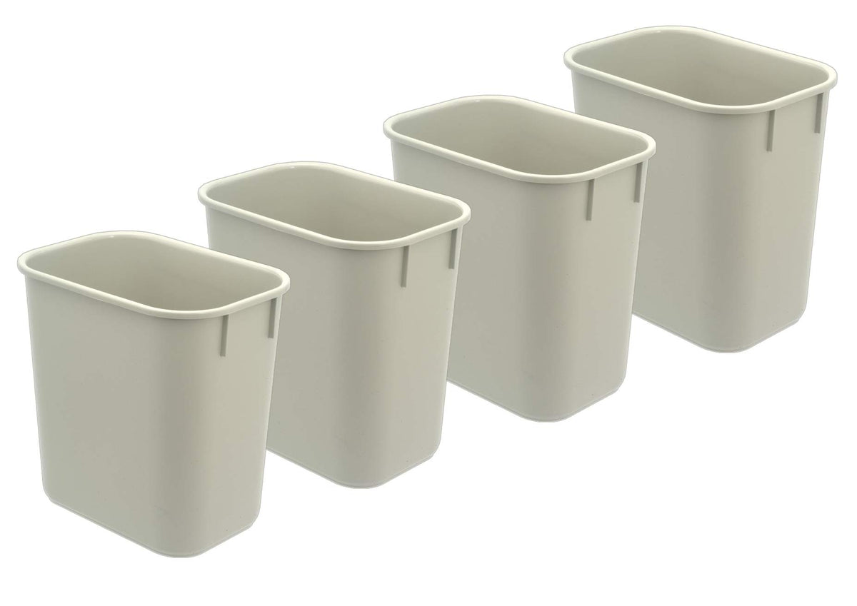 Wastebasket Deskside Bin (4 Count)
