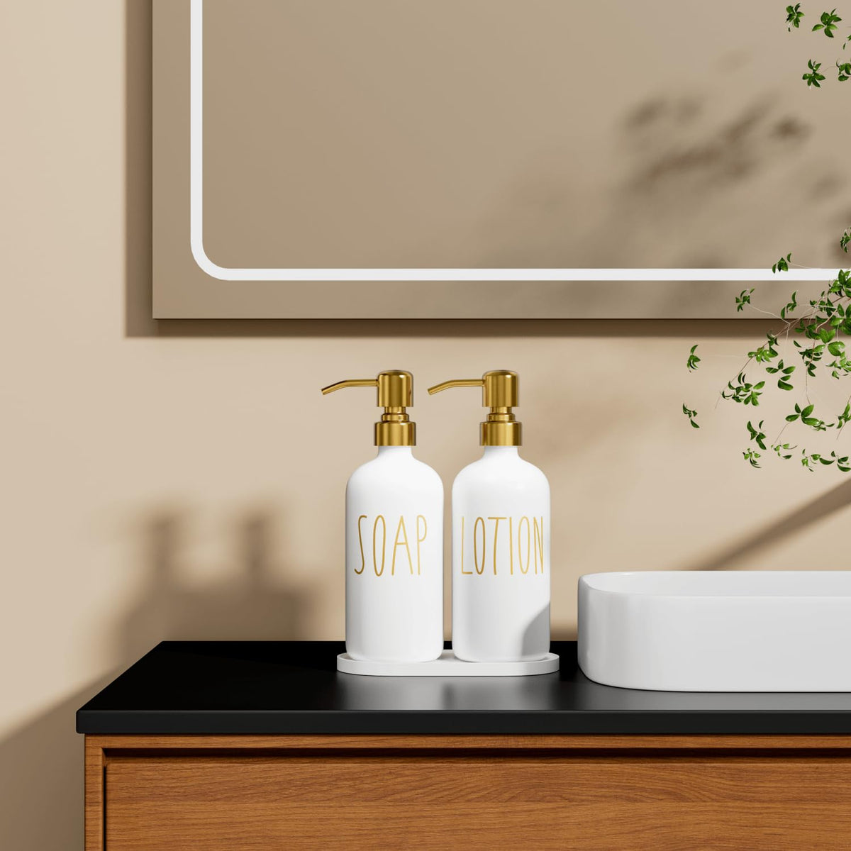 Bathroom Soap Dispenser Set (2 Count)