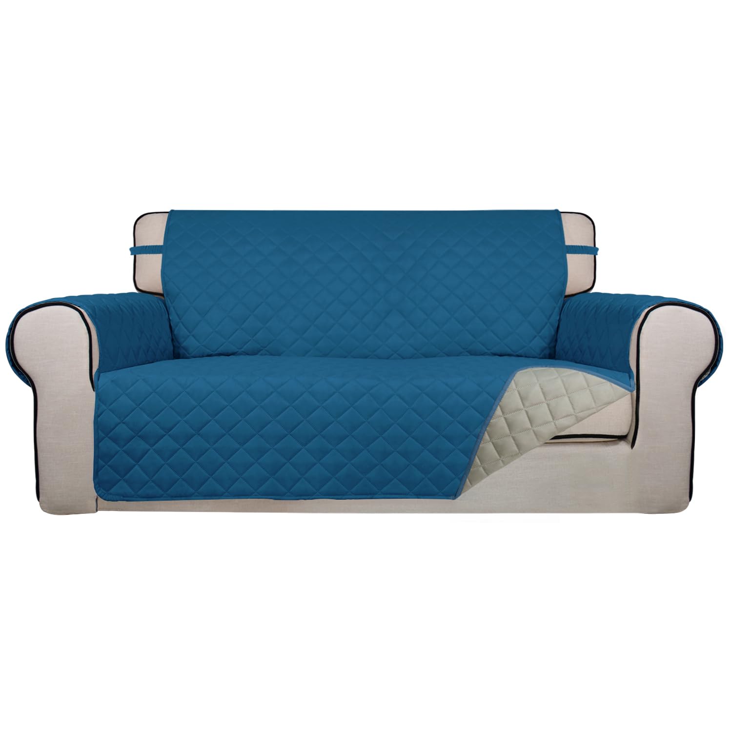 Reversible Quilted Couch Covers for Dogs Loveseat Sofa Cover 54"