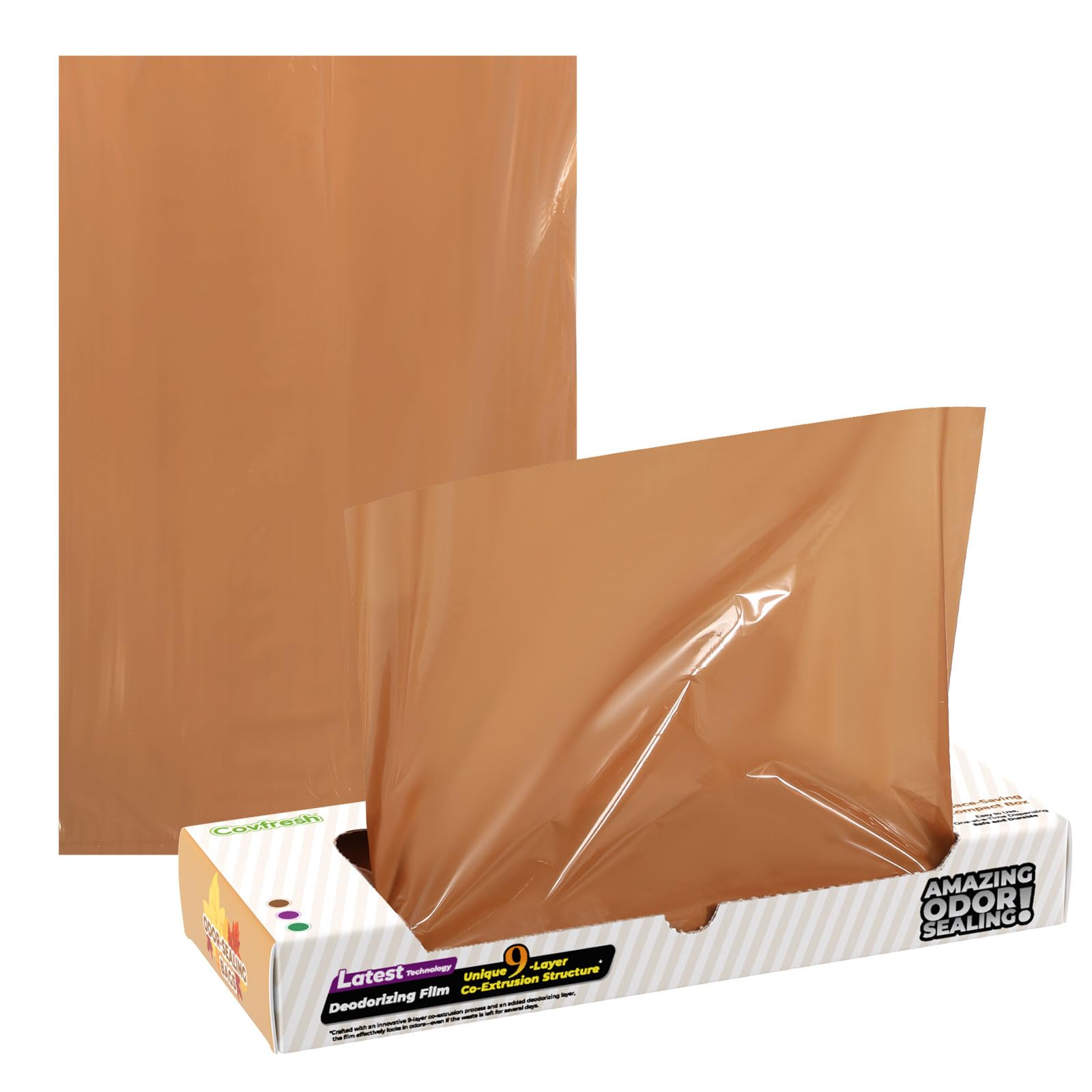 Odor Blocking Cat Litter bags for Poop (100 Count)