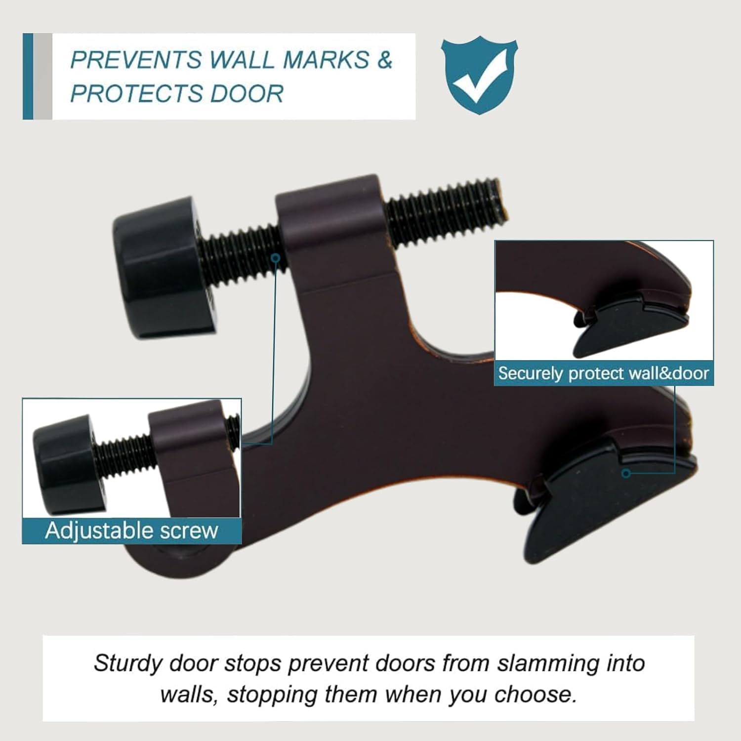 24 Pack Hinge Pin Oil Rubbed Bronze Door Stopper