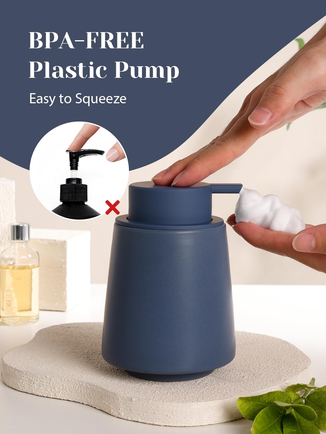 Ceramic Foaming Soap Dispenser