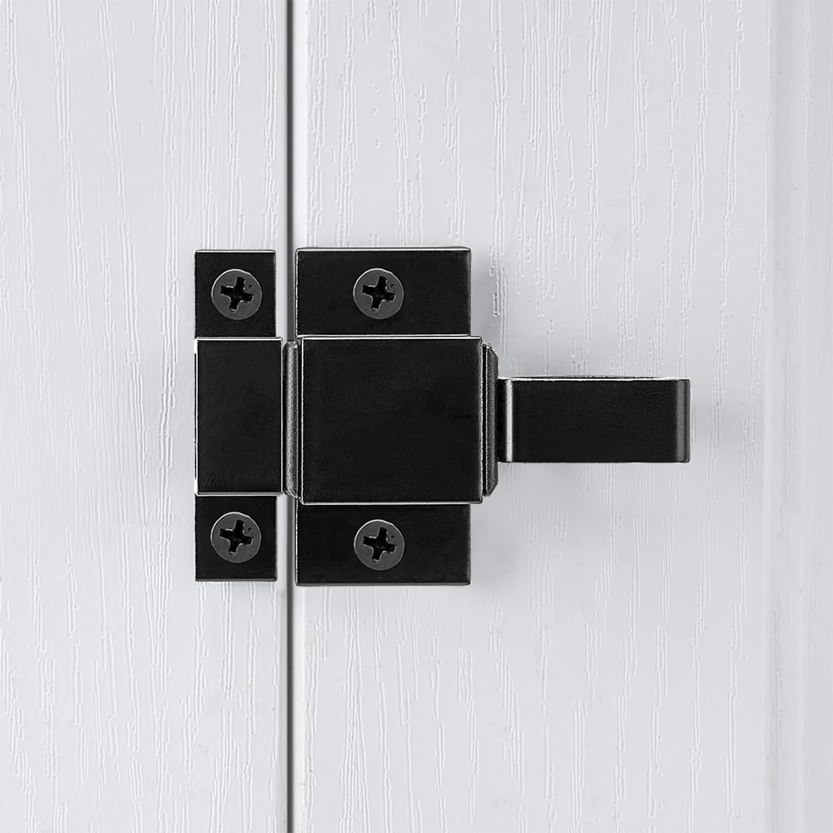 2 Packs Black Spring Door Lock (2 Count)