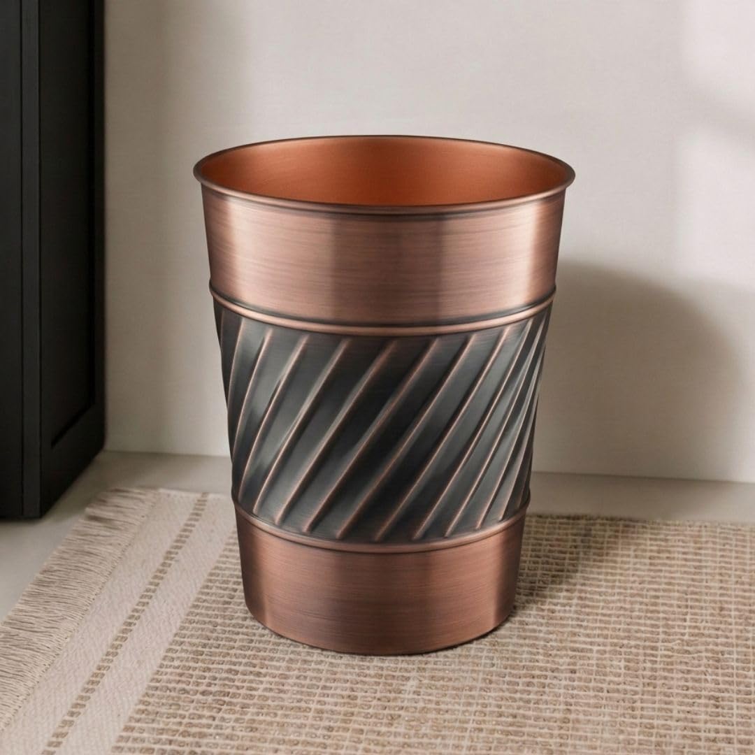 Metal Bathroom Trash Can