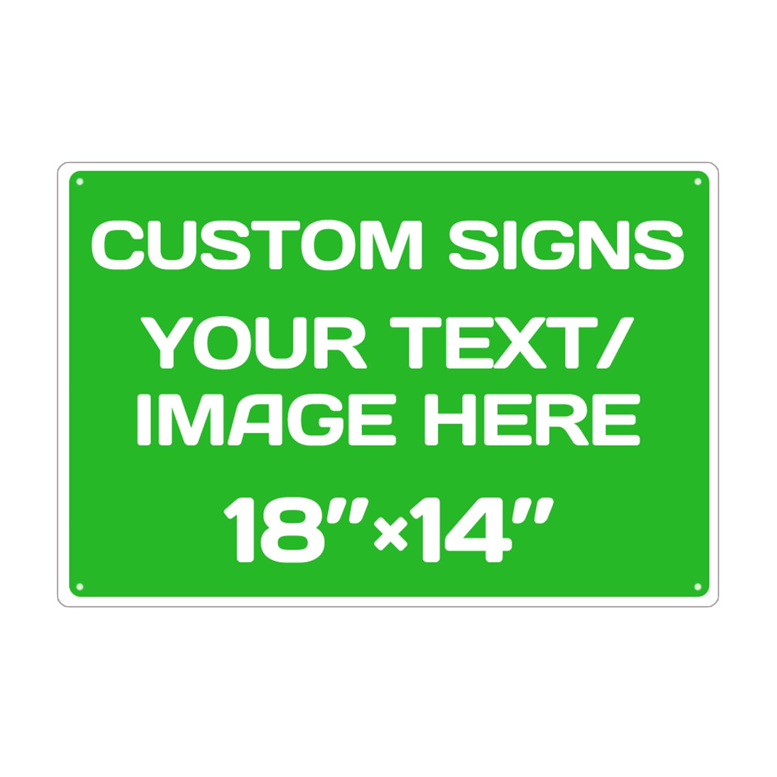Personalized Aluminum Weatherproof Metal Signs