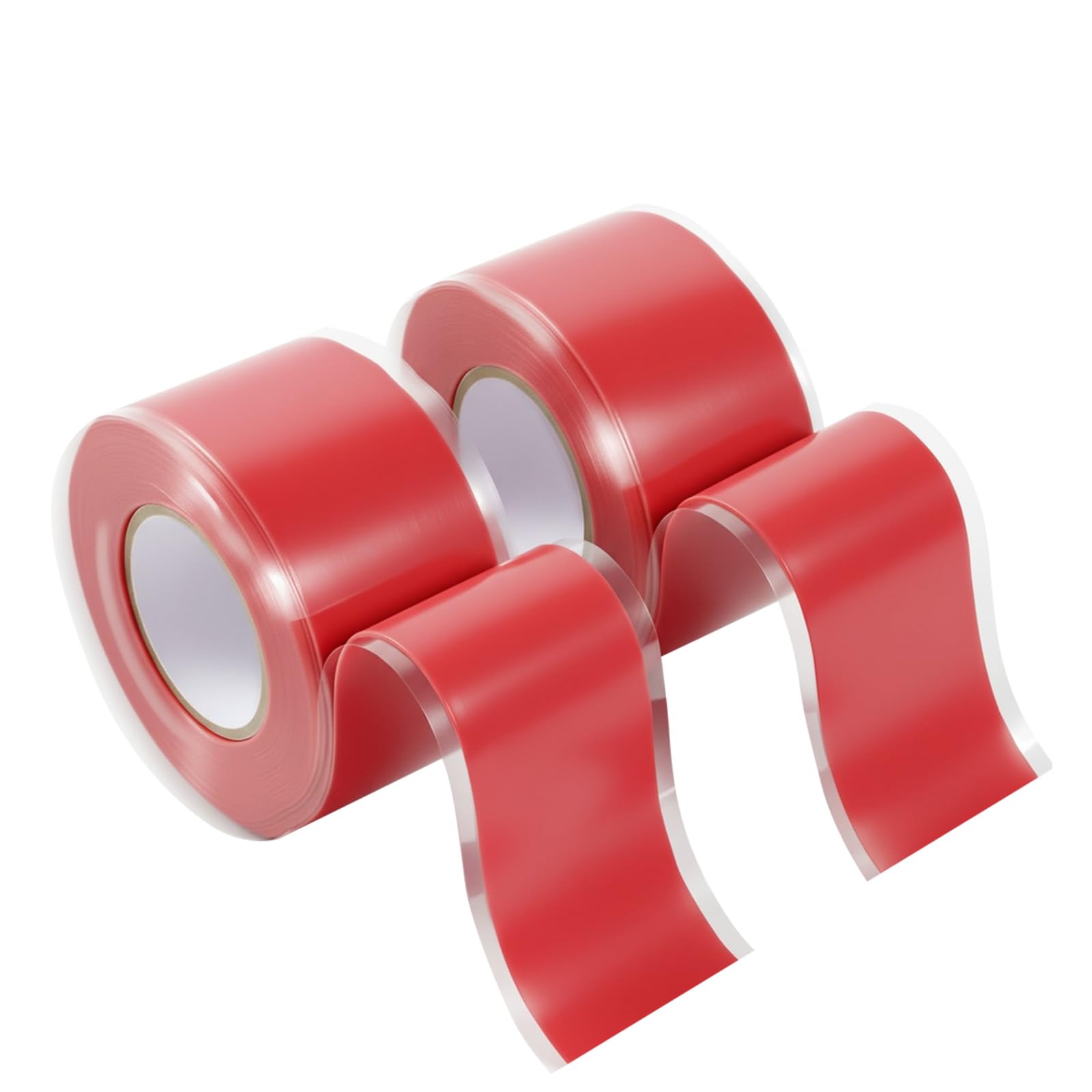 Red Electrical Tape 1 in x 10 Ft Self (2 Count)