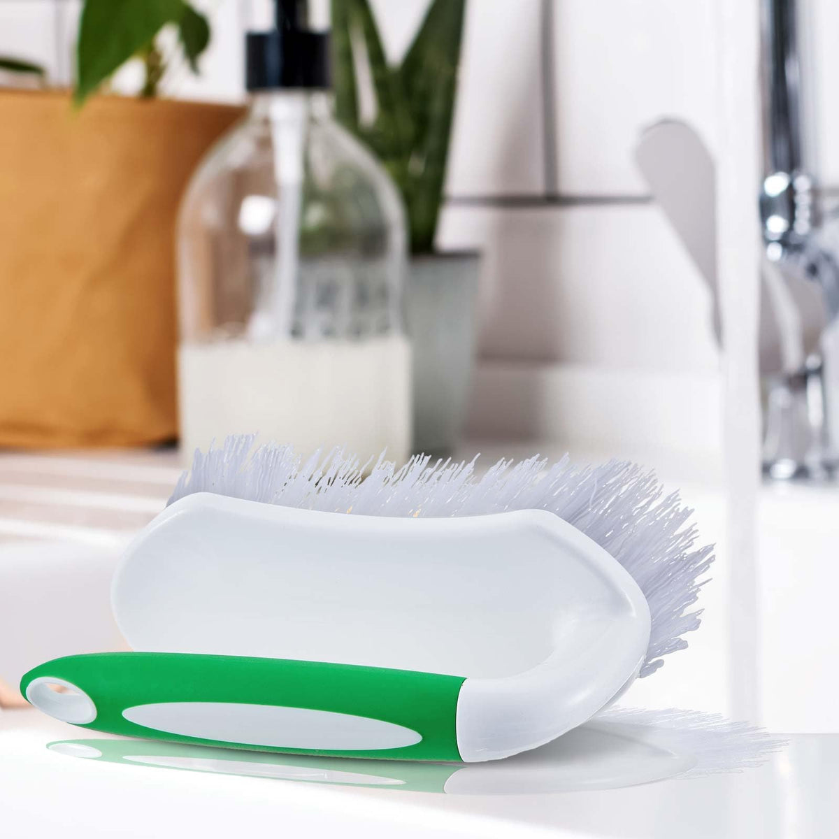 12 Pcs Scrub Brush for Cleaning with Handle Comfortable to Grip Heavy