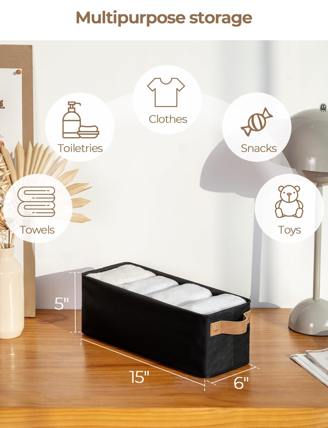 Narrow Storage Bins (2 Count)