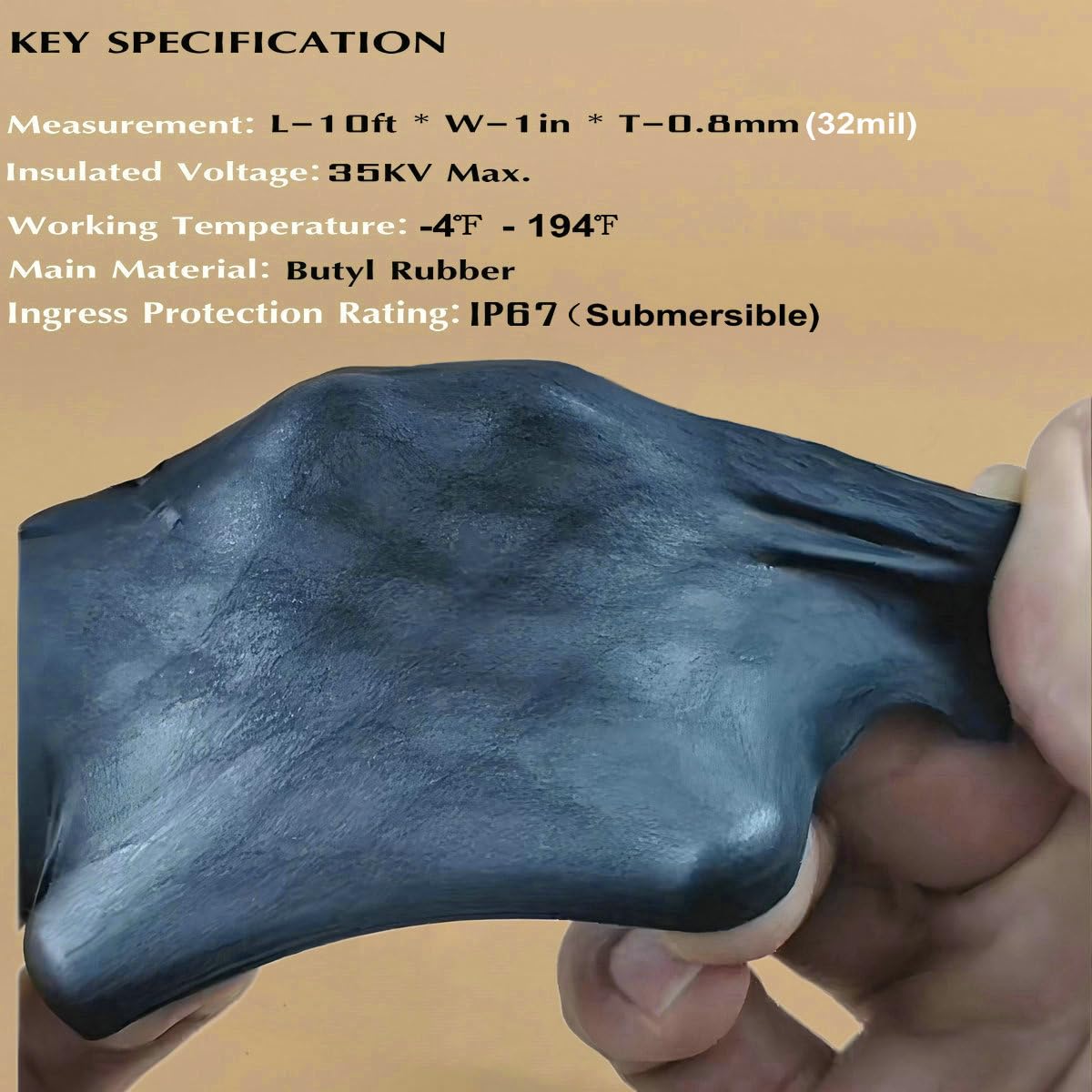 4 Rolls Butyl Rubber Self (4 Count)