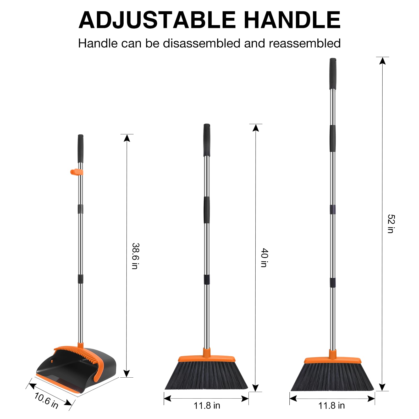 Broom and Dustpan Set with 52