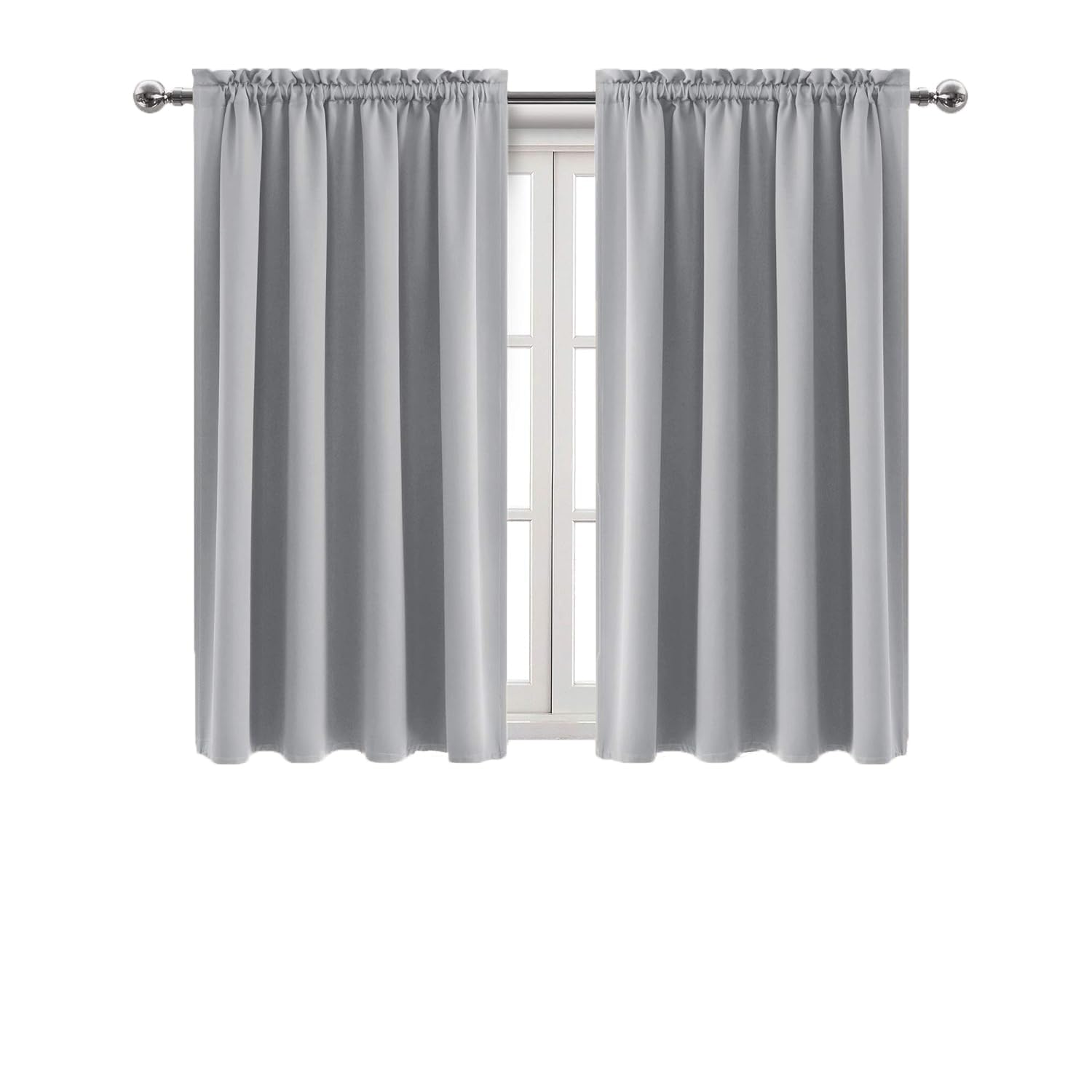 Blackout Curtains for Bedroom Living Room 38 x 45 Inch Long 2 Panels (2 Count)