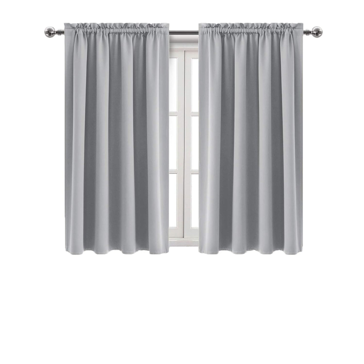 Blackout Curtains for Bedroom Living Room 52 x 54 Inch Long 2 Panels (2 Count)
