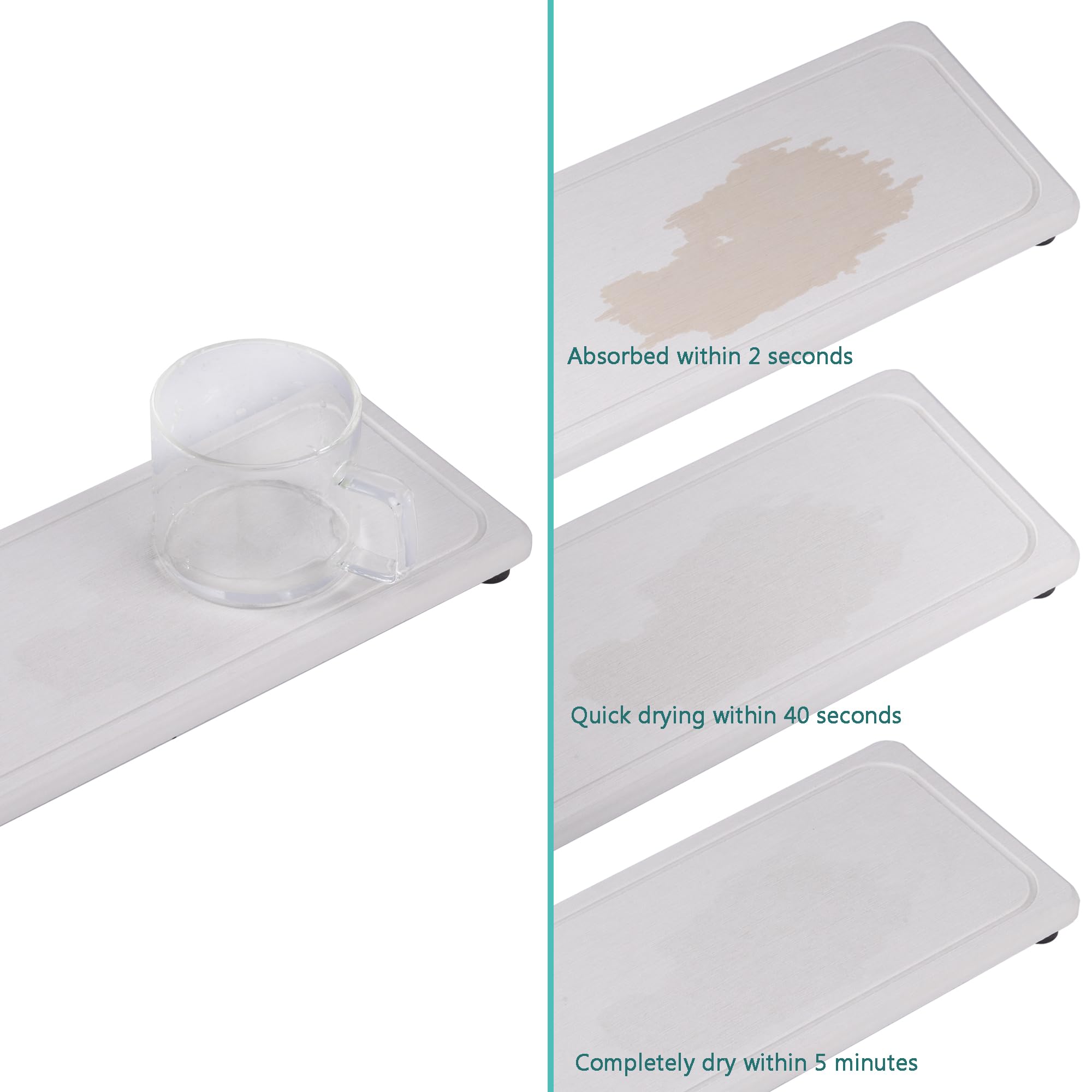 2 Pcs Sink Stone Soap Trays (2 Count)